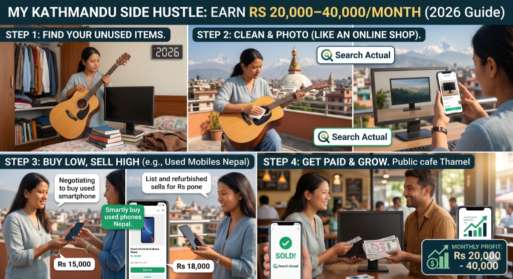 How I Made Extra Rs 20,000–40,000 a Month Selling Used Items Online in Kathmandu (2026 Guide)